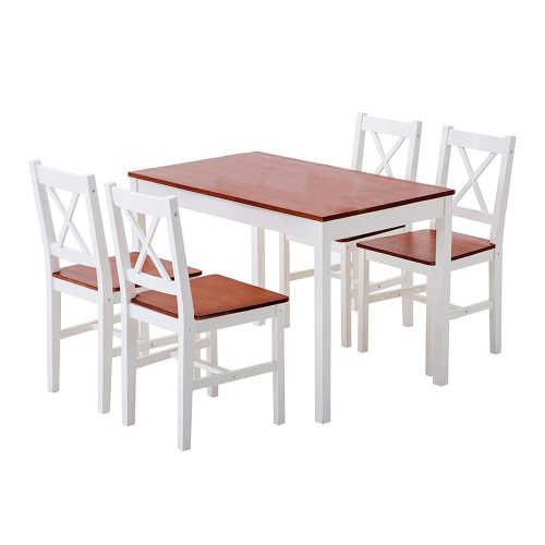 Fenyő étkezőasztal 4 székkel
