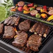 Faszenes multifunkciós  grillsütő oldalsó tálcával