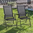 Összecsukható alumínium kerti szék - 2db