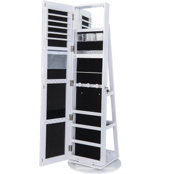   Forgatható ékszer és táskatartó egész alakos tükörrel