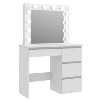 Barcelona fésülködő asztal - fehér