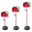 Állítható kosárlabda palánk labdával, pumpával