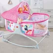 Babaágy, zenélő, vibráló funkcióval - rózsaszín