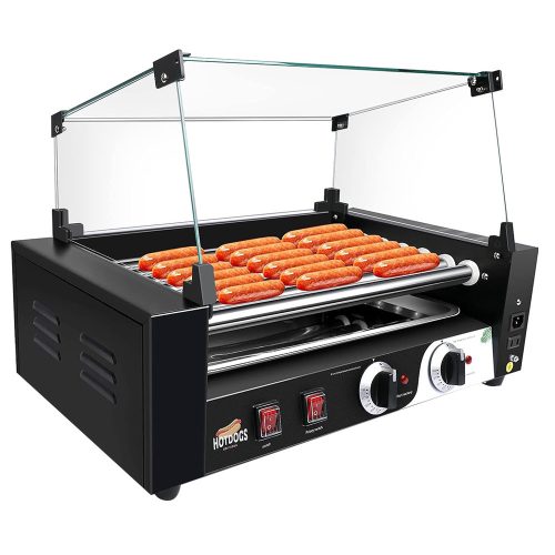 Görgős virsli sütő-melegítő gép HOT-DOG készítéshez