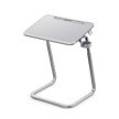 Állítható magasságú reggelizőasztal tablet tartóval - szürke