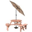 6 személyes piknik asztal