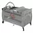 Utazóágy pelenkázó lappal és játékhíddal - szürke