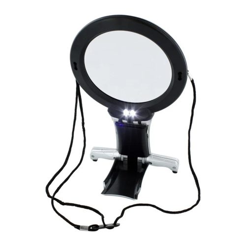 Nyakbaakasztható nagyító, 2 LED-del - hidegfehér