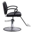 Fodrász szék állítható magassággal, fekete