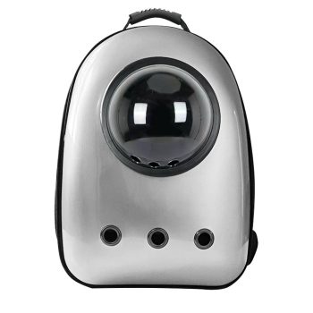 Kisállathordozó hátizsák - ezüst