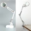 Asztali nagyító, LED fénnyel - fehér