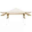 Pavilon árnyékolóval, félhátfallal - bézs