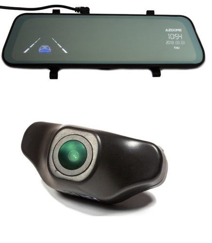 Visszapillantó tükörbe integrált menetrögzítő és tolatókamera - SMP S04
