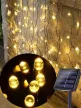 EXOD 100 LED-es napelemes kerti fényfüzér, meleg fehér, 10m - HQ-Y100