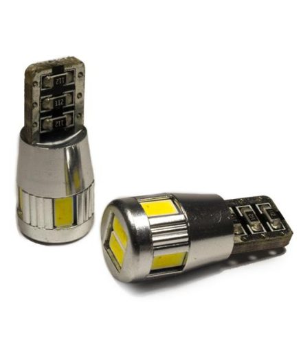 LED dióda T10 foglalathoz 3W fehér - Exod T10x6 5630 Can-bus WL LED