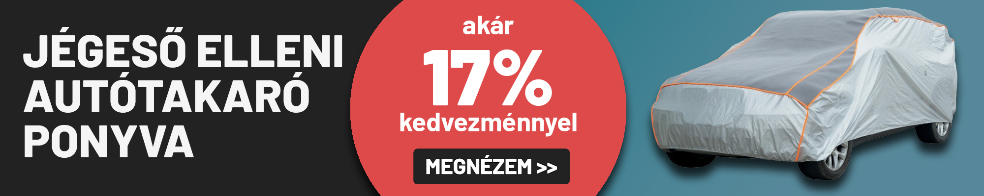 Jégeső elleni autótakaró ponyva