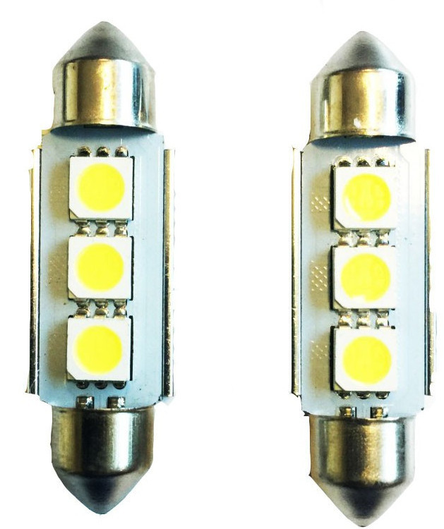 Image of CANBUS 3SMD 41mm Szofita LED izzó - párban - SMD-LA513C-41MM