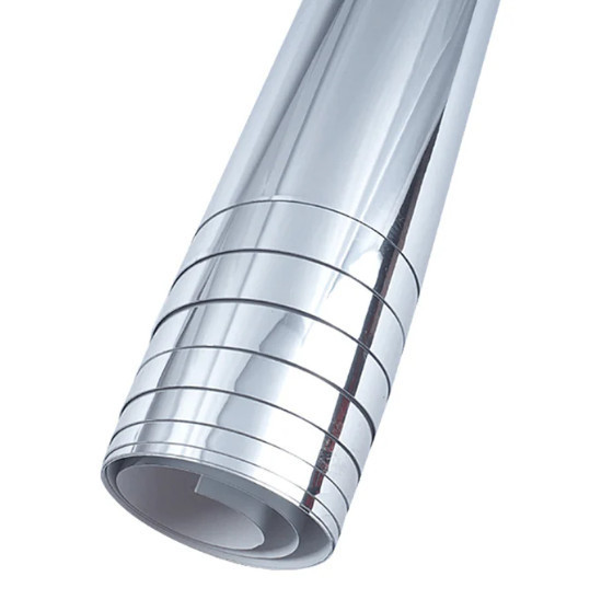 Image of Ablak-üveg sötétítő fólia - ezüst, tükrös - 75X300cm - W03245