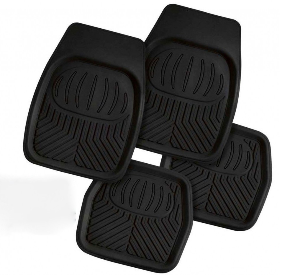 Image of 4 részes autós gumiszőnyeg szett univerzális fekete