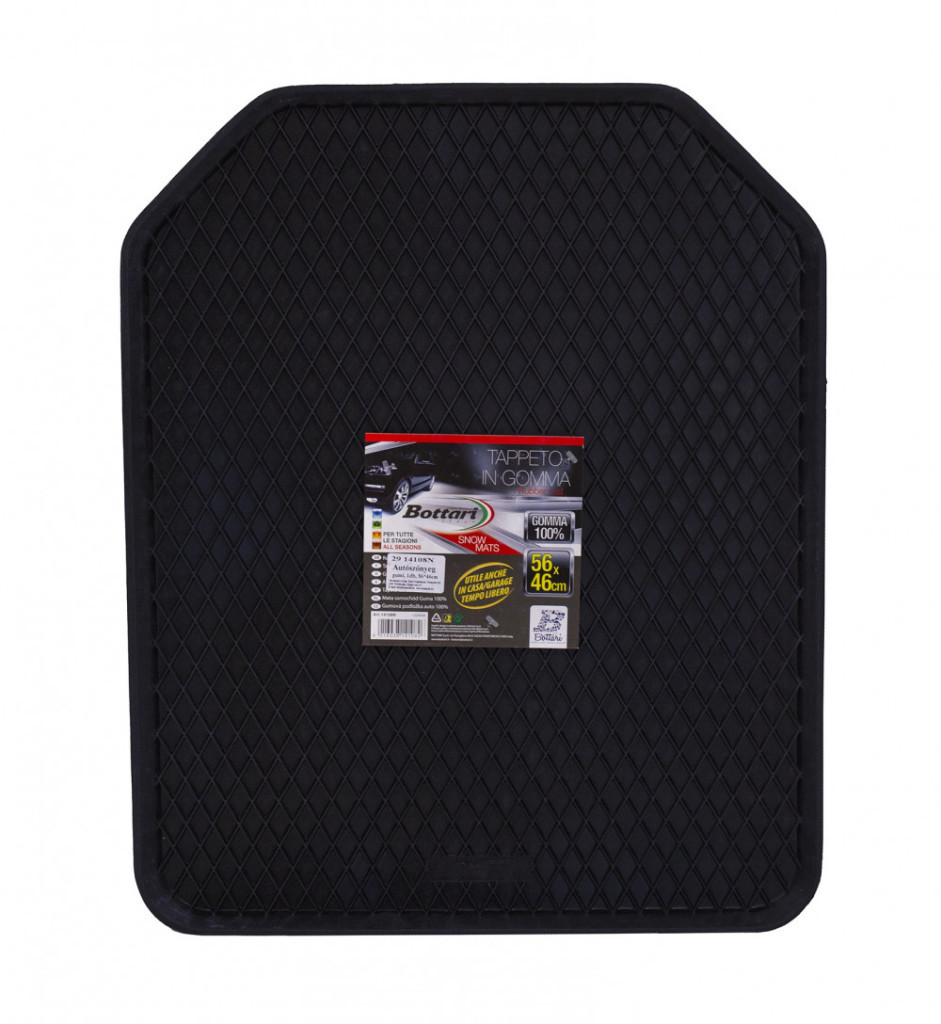 Image of Bottari - gumi autószőnyeg, 1db-os, univerzális, 56x46cm, fekete