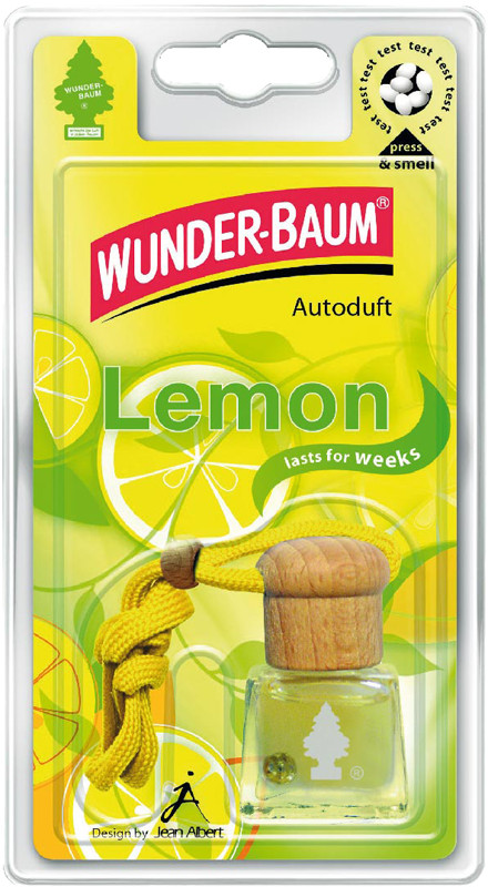 Wunder-Baum Bottle autóillatosító, 4,5 ml, Citrom Wunder-Baum Bottle autóillatosító, 4,5 ml, Citrom