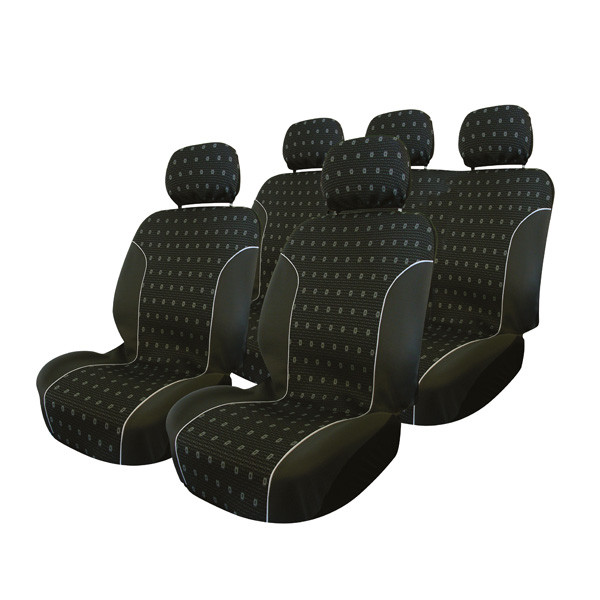 Carpoint Charcoal - 9 részes üléshuzat szett, univerzális, fekete Carpoint Charcoal - 9 részes üléshuzat szett, univerzális, fekete