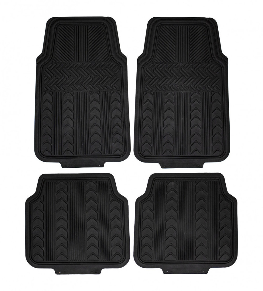 Image of 4 részes, gumi autószőnyeg szett, fekete színű