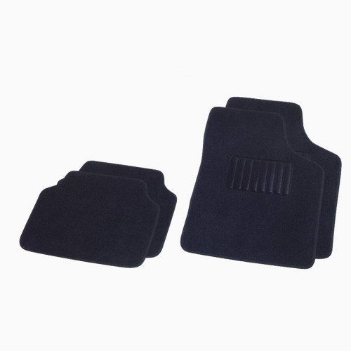 Image of 4 részes autószőnyeg szett, taposóbetéttel, szövet, fekete