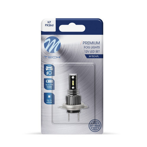 Image of M-Tech LB507W-01B H7 LED izzó - fehér