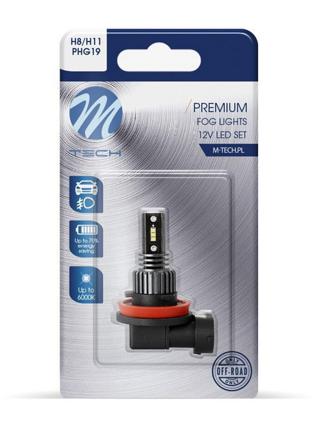 Image of M-Tech LB511W-01B H8/H11 Led izzó - fehér - 12V 3W - 1db