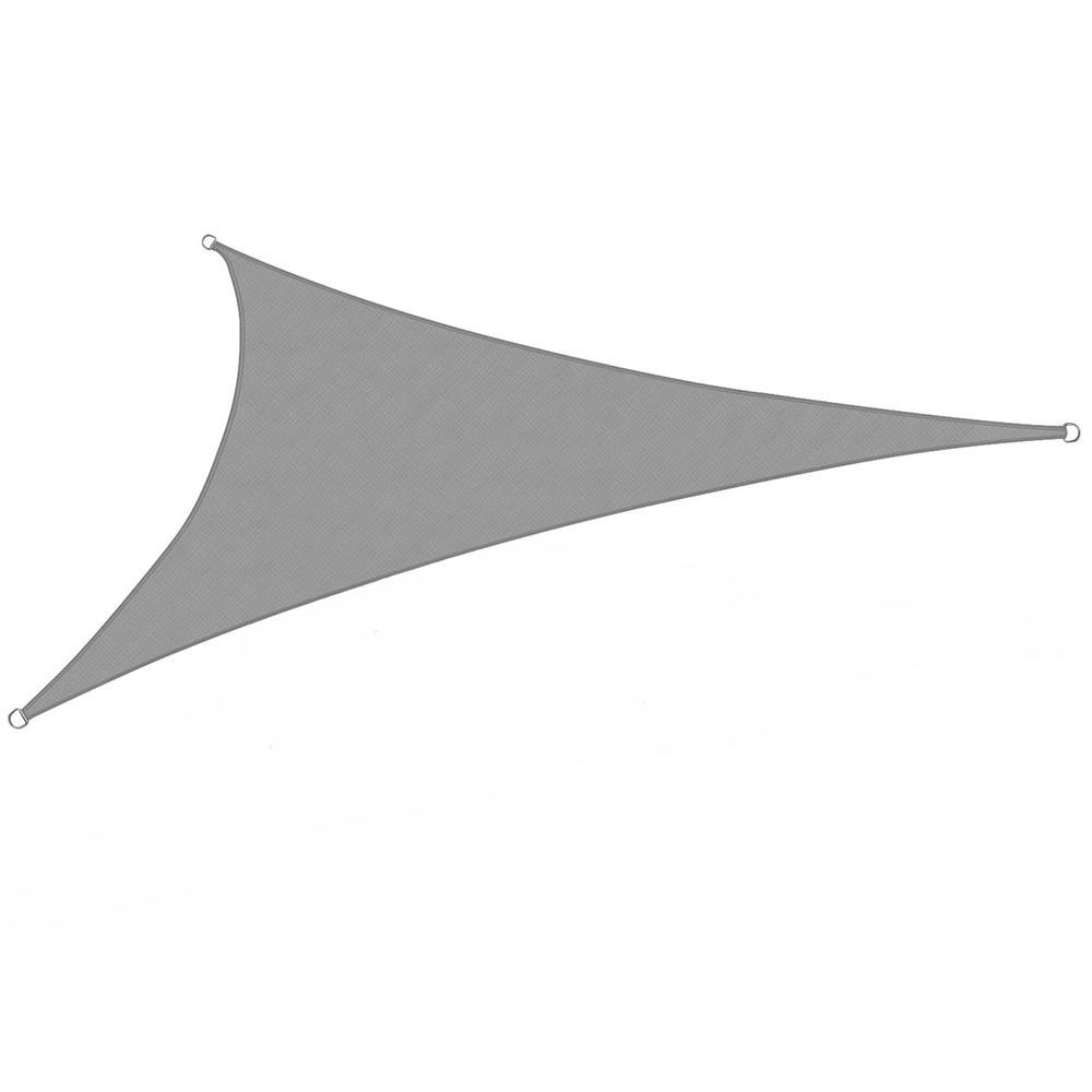 Image of Háromszög alakú napvitorla, 3,6 méter, szürke