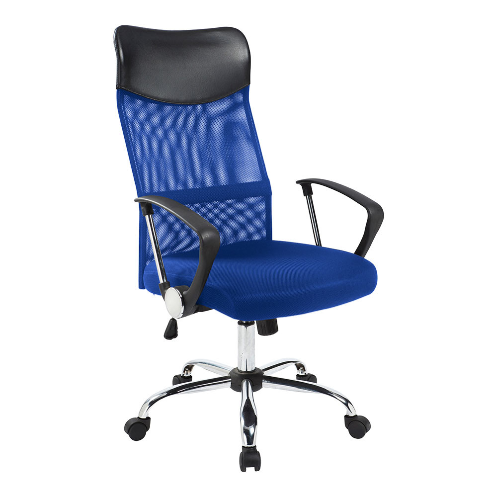 Ergonomikus irodai szék magasított háttámlával - kék Ergonomikus irodai szék magasított háttámlával - kék