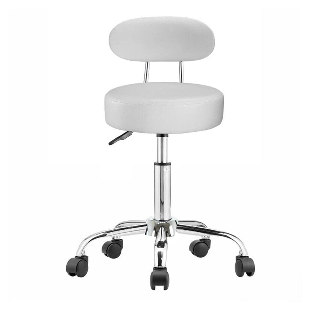 Image of Háttámlás, kerek kozmetikai szék - fehér