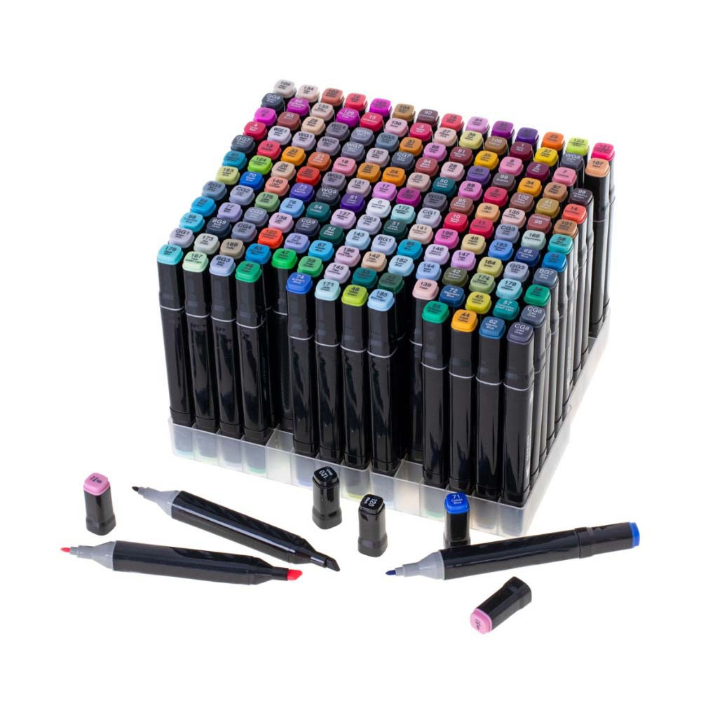 Image of Kétvégű alkoholos marker készlet kézitáskában